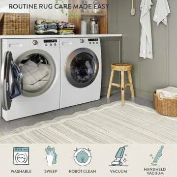 Lahome 8x10 Modern Area Rug Soft and Washable