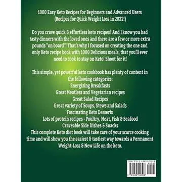 Keto Meal Prep Cookbook for Beginners 2022: 1000 Easy Keto Recipes for Beginners and Advanced Users