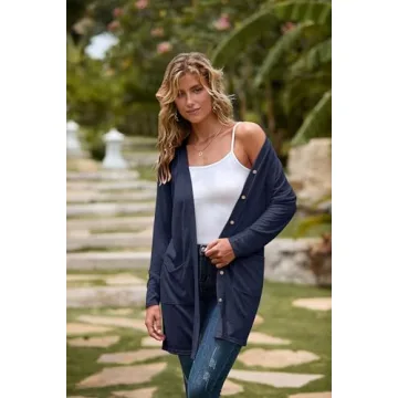 Stylish MEROKEETY Lightweight Cardigan for Every Occasion