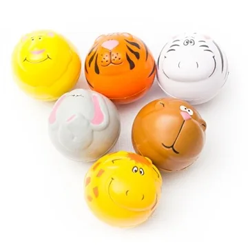 12 Zoo Animal Squeeze Stress Balls for All Ages