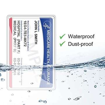 LotFancy 16 Pack New Medicare Card Holder Protector Sleeves, Social Security Card Protector, 12Mil Clear Waterproof Medical Card Holder for Credit Card, Business Card, New Medicare