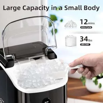 Antarctic Star Nugget Ice Maker for Home Use