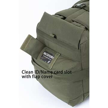 Backferry Large Military Duffle Bag Tactical 85L Olive Drab