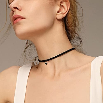 Prohouse Black Womens Choker Set - Versatile Gothic Styles