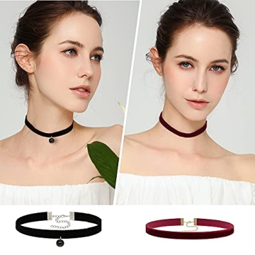 Prohouse Black Womens Choker Set - Versatile Gothic Styles