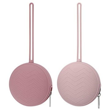 Nupoopy 2 Pack Silicone Pacifier Holder Case - BPA Free Baby Accessory