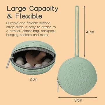 Nupoopy Silicone Pacifier Holder Case - BPA Free & Portable