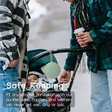 Nupoopy Silicone Pacifier Holder Case - BPA Free & Portable