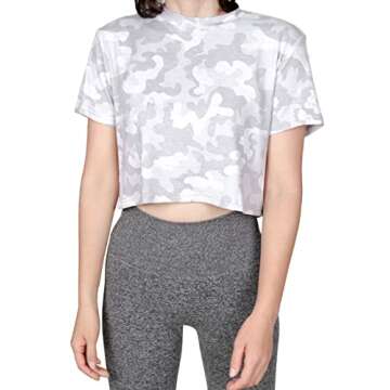 MAX ALLIE Women's 3-Pack Ultra Soft Cropped T Shirt Crew Neck Tees Casual Loose Fit Basic Lightweight