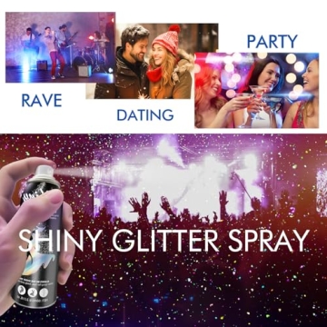 Ragkun Body Glitter Spray for Hair and Body Shine