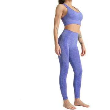 WodoWei Women's Seamless Workout Set - Sports Bra & Leggings