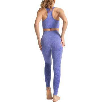 WodoWei Women's Seamless Workout Set - Sports Bra & Leggings