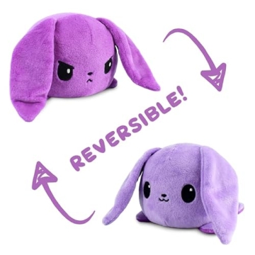 TeeTurtle Reversible Bunny Plushie - Express Your Mood