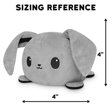 TeeTurtle Reversible Bunny Plushie - Express Your Mood