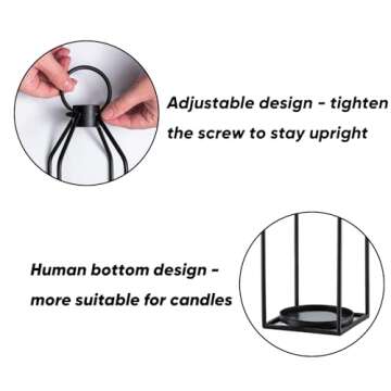 Homemory Farmhouse Lantern with Flameless Candle & Remote