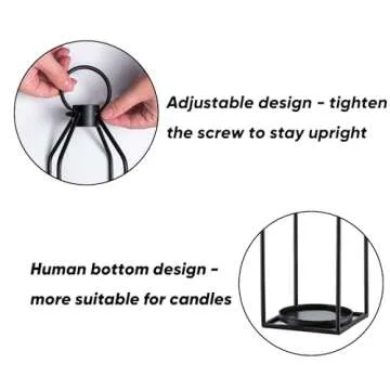 Homemory Farmhouse Lantern with Flameless Candle & Remote