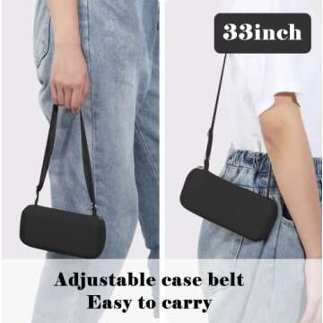 ESUFEIR Mini Travel Sun Umbrella for Purse With Case,Small Compact UV Umbrella Protection Sun,Lightweight Portable Parasol Umbrella Windproof for Women Men Kids (Black)