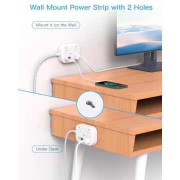 One Beat Cruise Essentials Travel Power Strip with USB C