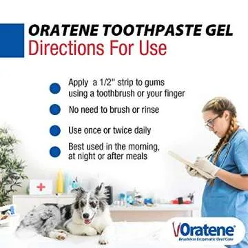 Pet King Brands ZYMOX Oratene Brushless Toothpaste Gel for Dogs and Cats, 2.5oz