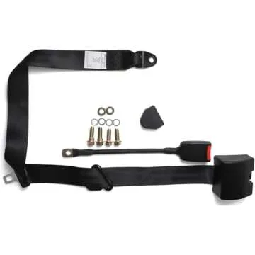 Universal Adjustable 3-Point Seat Belt Set for Safety and Comfort