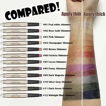 Wismee Eye Shadow Stick for Bright Eye Makeup