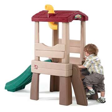 Step2 Play Naturally Playful Lookout Treehouse, Kids Outdoor Playset, Backyard Playground Set, Slide, Ladder, Pivoting Periscope, Outside Jungle Gym, For Toddlers 1.5+ Years Old