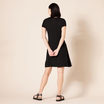 Stylish Amazon Essentials Short-Sleeve Swing Dress