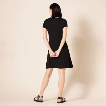 Stylish Amazon Essentials Short-Sleeve Swing Dress