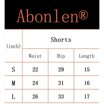 Abonlen Seamless High Waist Workout Shorts 3 Piece Set