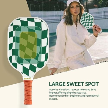 Dinkly Pickleball Paddles Set with Bag for All Players