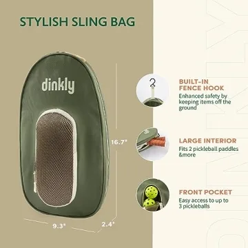 Dinkly Pickleball Paddles Set with Bag for All Players