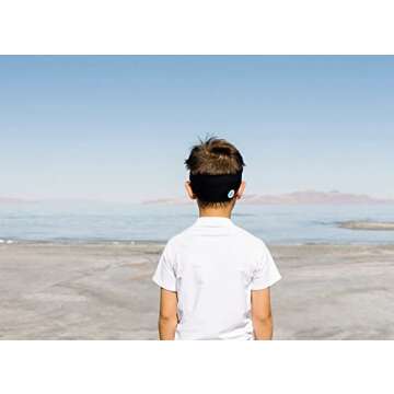 Splash Place SWIM KIDS GOGGLES with Fabric Strap - MIDNIGHT | Fun & Comfortable - Adult & Kids Swim Goggles - Won't Pull Your Hair - High Visibility Anti-Fog Lenses - Black Goggles for Swimming