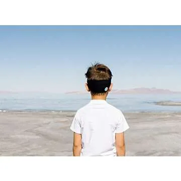 Splash Place SWIM KIDS GOGGLES with Fabric Strap - MIDNIGHT | Fun & Comfortable - Adult & Kids Swim Goggles - Won't Pull Your Hair - High Visibility Anti-Fog Lenses - Black Goggles for Swimming