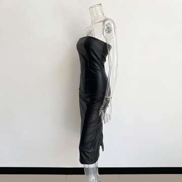 XLLAIS Strapless Tube Top Midi Dress: Elegant Comfort