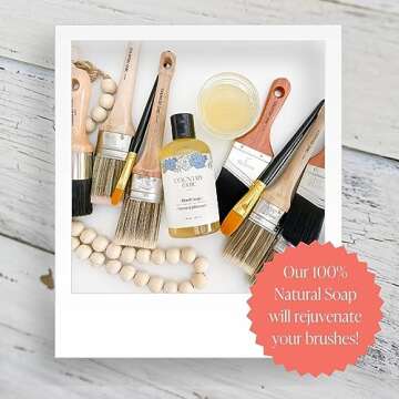 Natural Paint Brush Cleaner with Peppermint - 8 oz