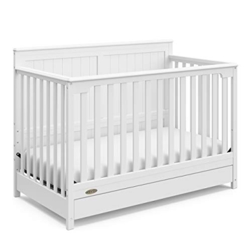 Graco Hadley 5-in-1 Convertible Crib with Drawer for Kids