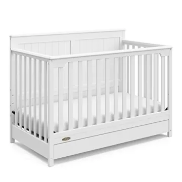 Graco Hadley 5-in-1 Convertible Crib with Drawer for Kids