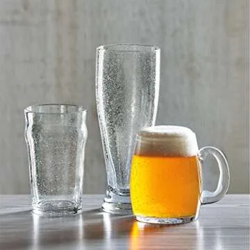 Stylish TAG Bubble Glass Beer Mug with Unique Bubble Design