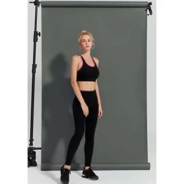 Huamei Seamless Photography Background Paper, Photo Backdrop Paper 53-Inches Wide x 16-Feet, (4.4x16 Feet, Thunder Grey)