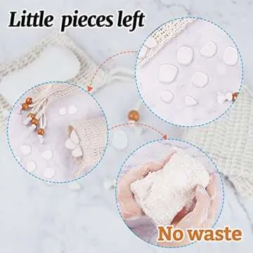 Ycolama Natural Sisal Soap Bags for Exfoliating Bathing