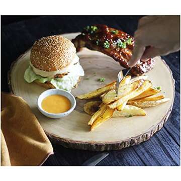 RoRo Hand Crafted End Grain Cutting Board with Bark Made From Sustainable Wood