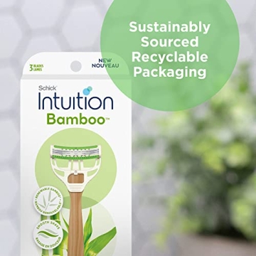 Schick Intuition Bamboo Disposable Razors for Women 3ct