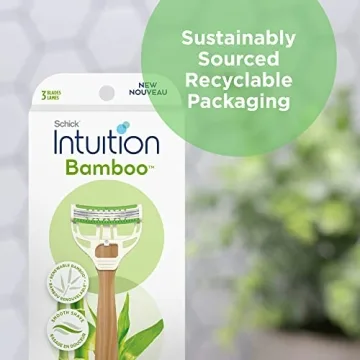 Schick Intuition Bamboo Disposable Razors for Women 3ct
