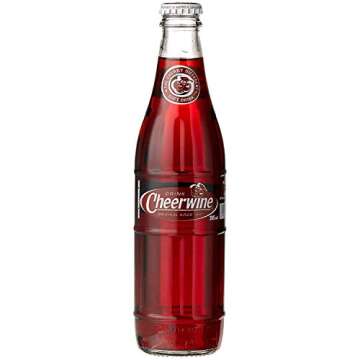 Cheerwine Cherry Soft Drink Soda, 12 Fl Oz Glass Bottle (Pack of 6, Total of 72 Fl Oz)