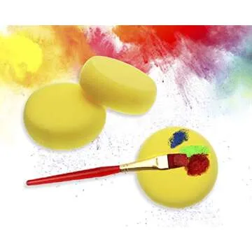 Penta Angel 6pcs Round Yellow Sponges for Painting