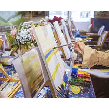 Penta Angel 6pcs Round Yellow Sponges for Painting