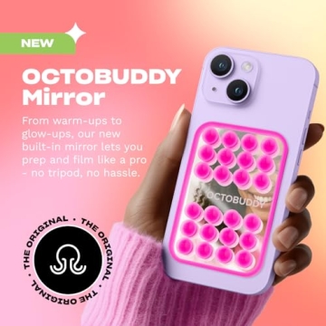 OCTOBUDDY Mirror - OG Suction Cup Phone Mount with Built-in Mirror