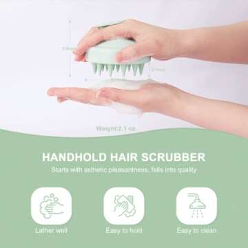 AIMIKE Scalp Massager Shampoo Brush for Deep Cleansing and Growth