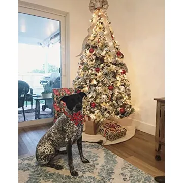 Adjustable Flower Dog Collar for Medium Dogs