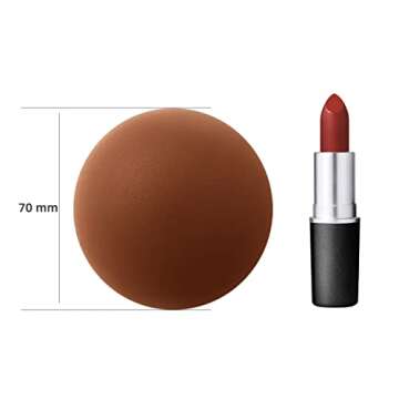 Gmumu Silicone Nipple Covers Reusable Adhesive Breast Petals Pasties for Dark Skin (Dark Brown, 7 cm) (Dark Brown)